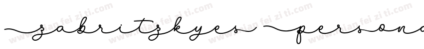 Zabritzkyes Personal Use字体转换